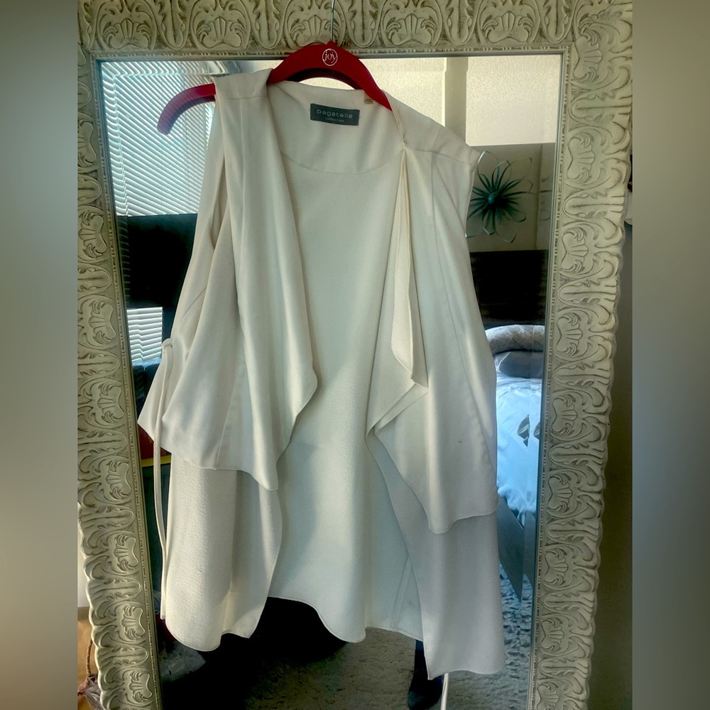 Bagatelle Off White Vest/Duster